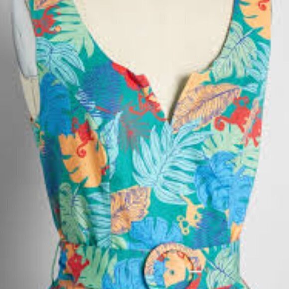 Modcloth Timeless London Fit And Flare Dress Pockets Size 8 - Picture 10 of 10